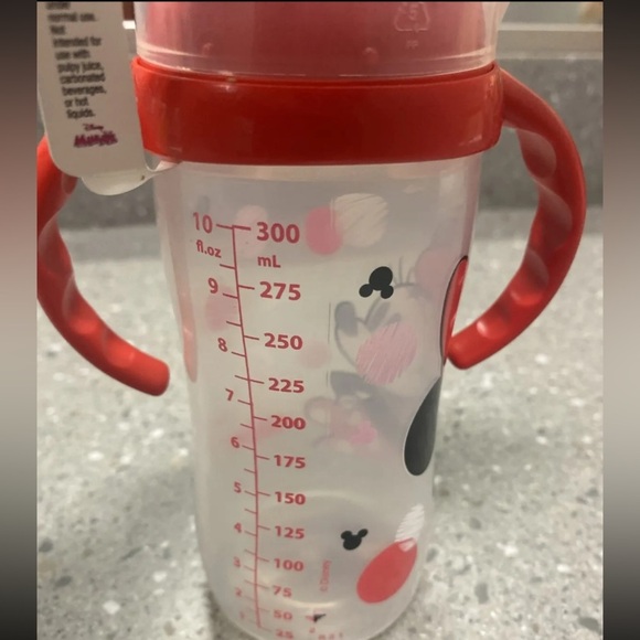 NUK Disney Large Learner Sippy Cup Minnie Mouse 10 Oz 1-Pack Spill Proof 9m+ - Picture 7 of 7